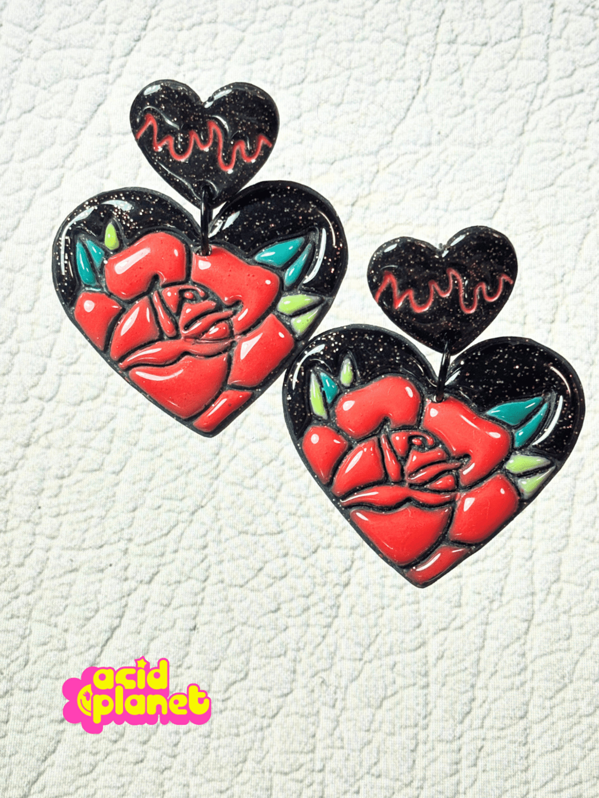 Pendientes Love Rose - 1