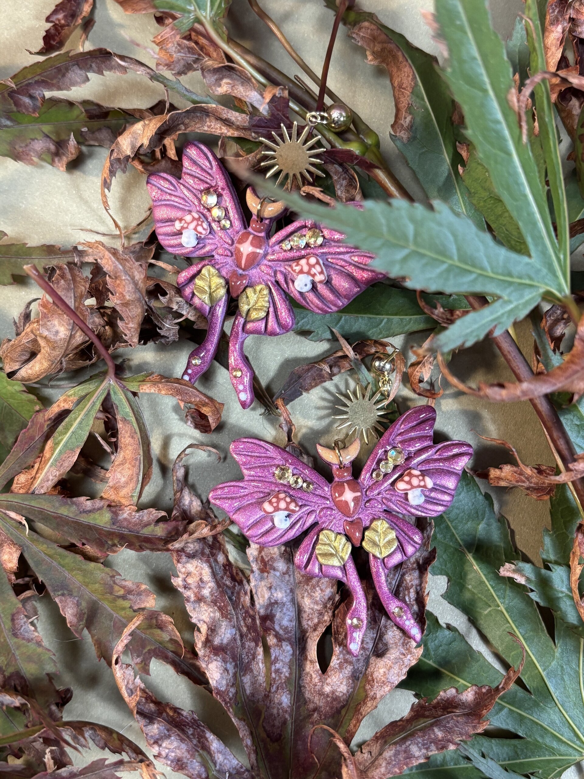 🦋 Volando en otoño (pendientes) - 2