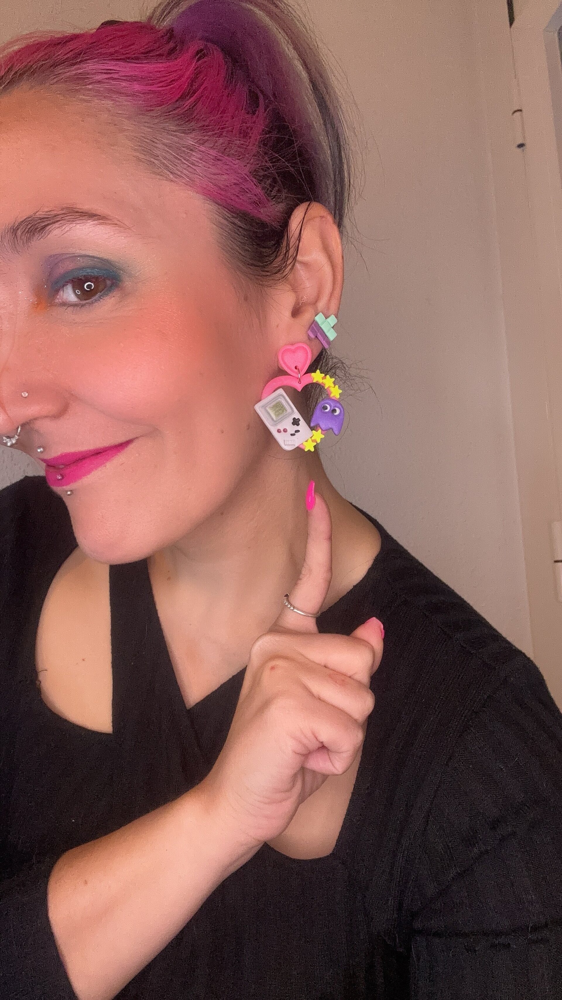 Pendientes Love Arcade - 4
