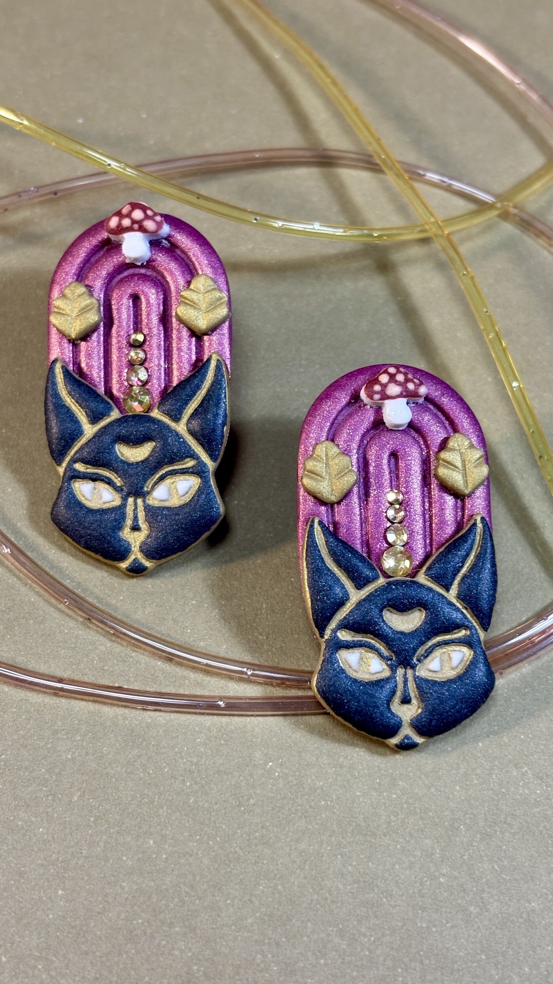 🐈⬛ Gato mistiko pendientes - 3