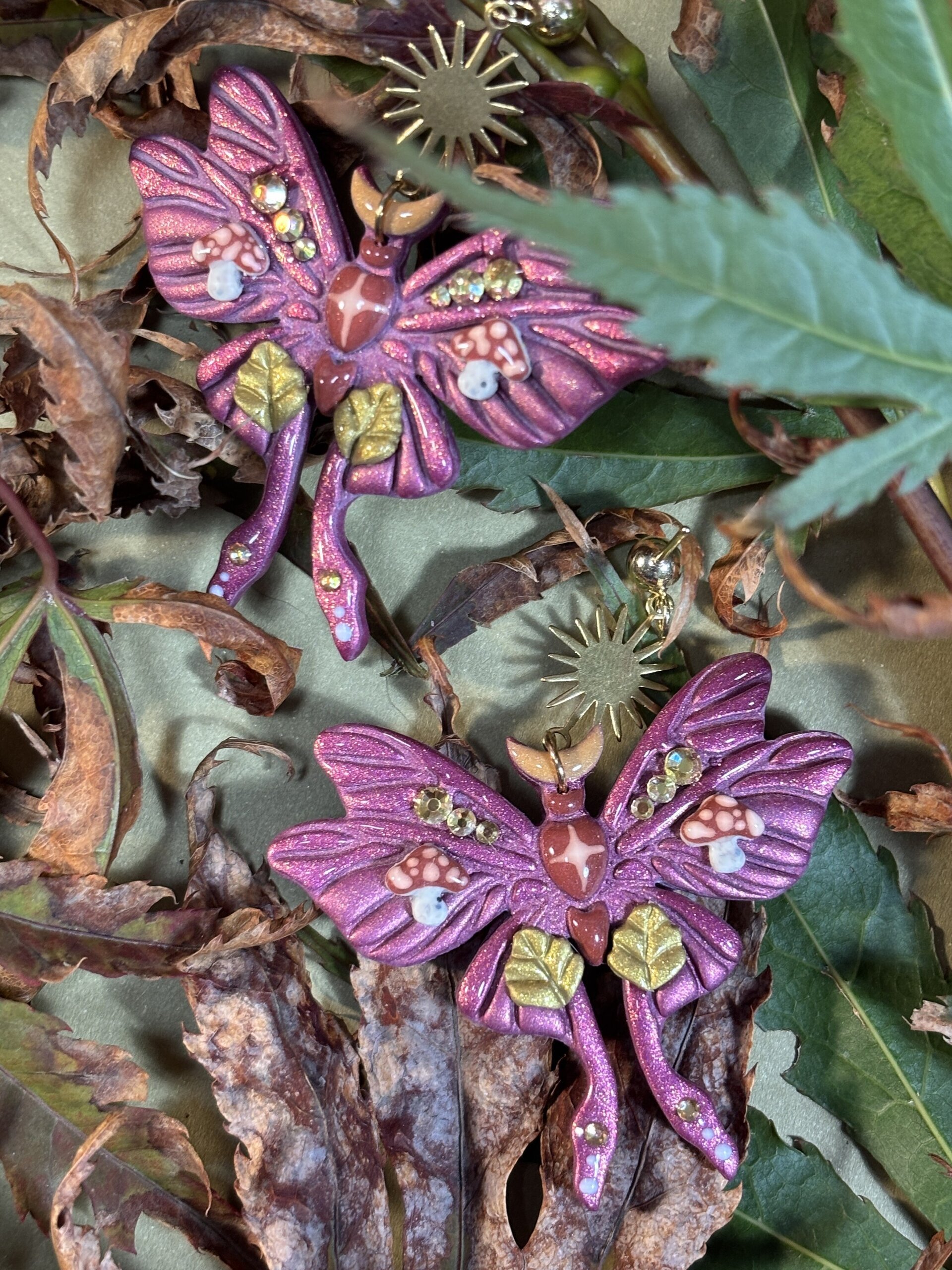 🦋 Volando en otoño (pendientes) - 5